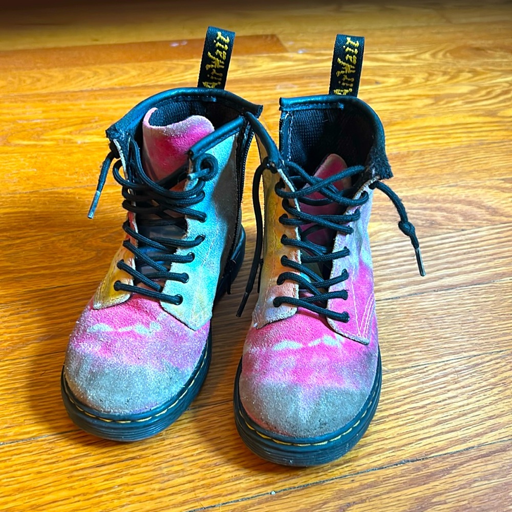 Dr Martens - Tie Dye Combat Boots 10T